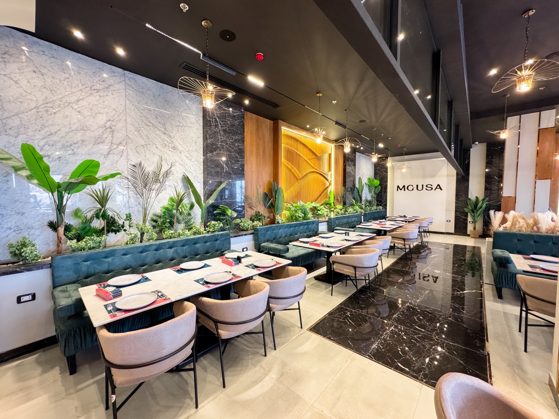 Mousa Seafood restaurant interior